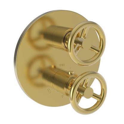 Newport Brass - Slater 1/2 Inch Round Thermostatic Trim Plate with Handle