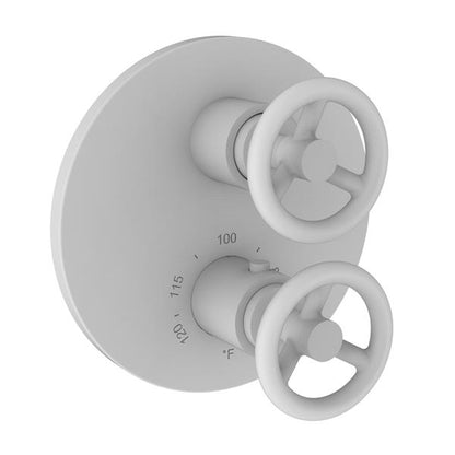 Newport Brass - Slater 1/2 Inch Round Thermostatic Trim Plate with Handle