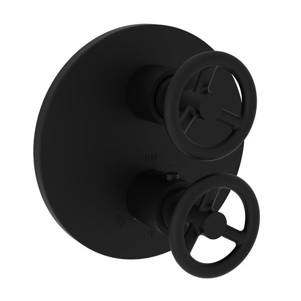 Newport Brass - Slater 1/2 Inch Round Thermostatic Trim Plate with Handle