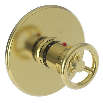 Newport Brass - Slater 3/4 Inch Round Thermostatic Trim Plate with Handle