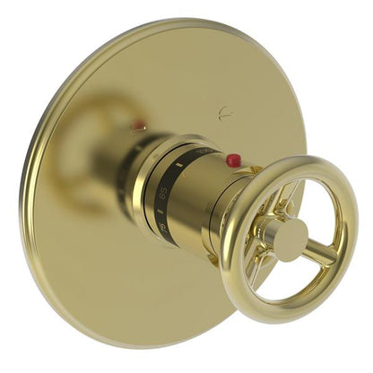Newport Brass - Slater 3/4 Inch Round Thermostatic Trim Plate with Handle