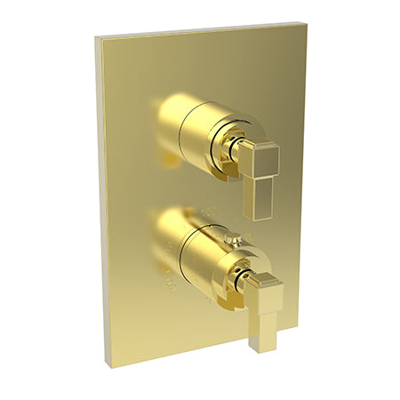Newport Brass - Malvina 1/2 Inch Square Thermostatic Trim Plate with Handle