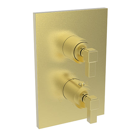 Newport Brass - Malvina 1/2 Inch Square Thermostatic Trim Plate with Handle
