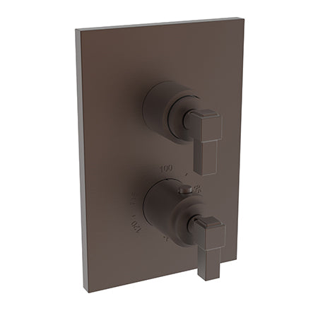 Newport Brass - Malvina 1/2 Inch Square Thermostatic Trim Plate with Handle