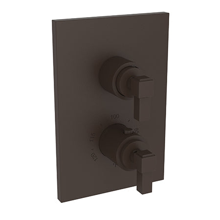 Newport Brass - Malvina 1/2 Inch Square Thermostatic Trim Plate with Handle