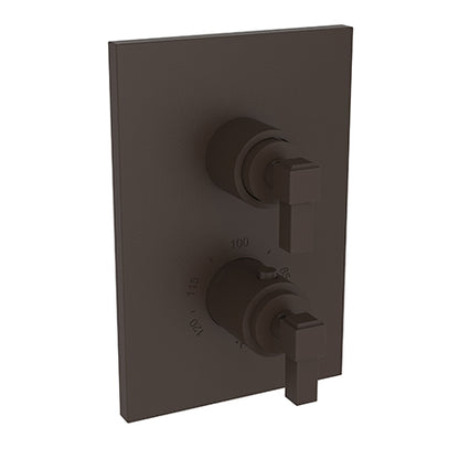Newport Brass - Malvina 1/2 Inch Square Thermostatic Trim Plate with Handle