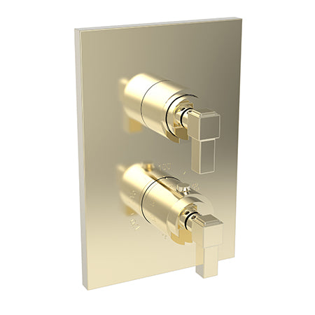 Newport Brass - Malvina 1/2 Inch Square Thermostatic Trim Plate with Handle