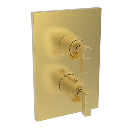 Newport Brass - Malvina 1/2 Inch Square Thermostatic Trim Plate with Handle