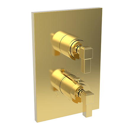 Newport Brass - Malvina 1/2 Inch Square Thermostatic Trim Plate with Handle