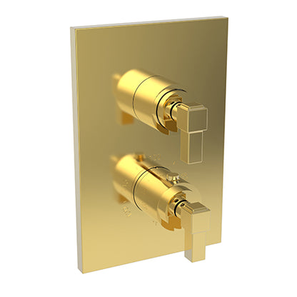 Newport Brass - Malvina 1/2 Inch Square Thermostatic Trim Plate with Handle