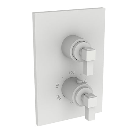 Newport Brass - Malvina 1/2 Inch Square Thermostatic Trim Plate with Handle