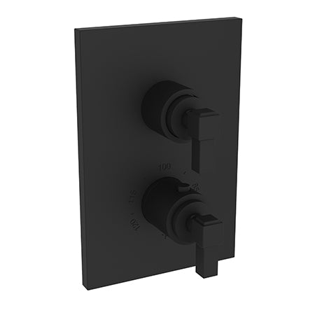 Newport Brass - Malvina 1/2 Inch Square Thermostatic Trim Plate with Handle