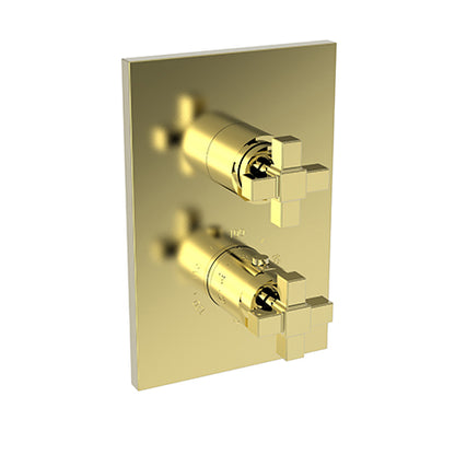Newport Brass - Malvina 1/2 Inch Square Thermostatic Trim Plate with Handle