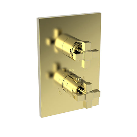 Newport Brass - Malvina 1/2 Inch Square Thermostatic Trim Plate with Handle