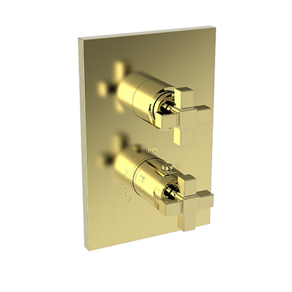 Newport Brass - Malvina 1/2 Inch Square Thermostatic Trim Plate with Handle