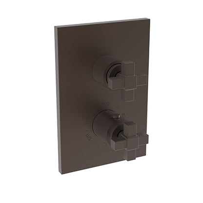 Newport Brass - Malvina 1/2 Inch Square Thermostatic Trim Plate with Handle