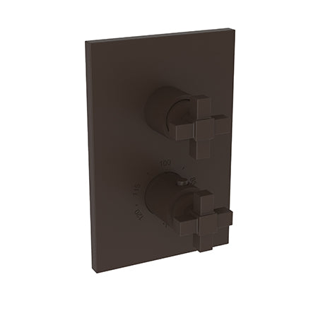 Newport Brass - Malvina 1/2 Inch Square Thermostatic Trim Plate with Handle