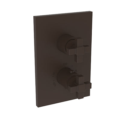 Newport Brass - Malvina 1/2 Inch Square Thermostatic Trim Plate with Handle