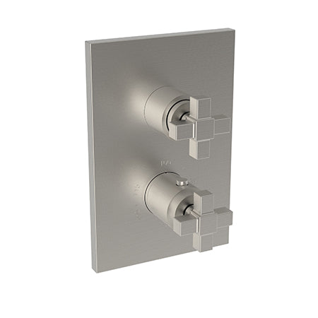 Newport Brass - Malvina 1/2 Inch Square Thermostatic Trim Plate with Handle