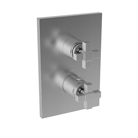 Newport Brass - Malvina 1/2 Inch Square Thermostatic Trim Plate with Handle