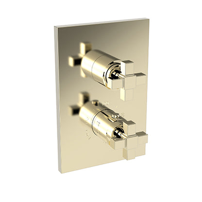 Newport Brass - Malvina 1/2 Inch Square Thermostatic Trim Plate with Handle