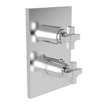 Newport Brass - Malvina 1/2 Inch Square Thermostatic Trim Plate with Handle