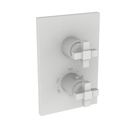 Newport Brass - Malvina 1/2 Inch Square Thermostatic Trim Plate with Handle