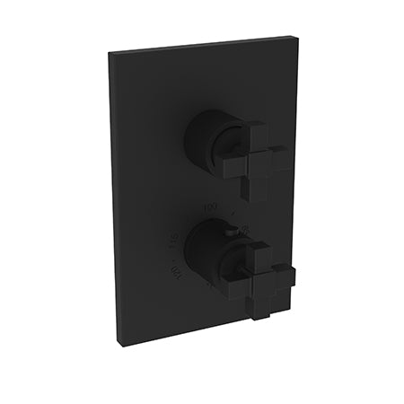 Newport Brass - Malvina 1/2 Inch Square Thermostatic Trim Plate with Handle