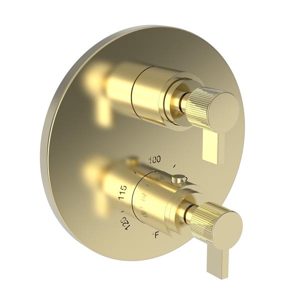 Newport Brass - 1/2 Inch Round Thermostatic Trim Plate With Handle