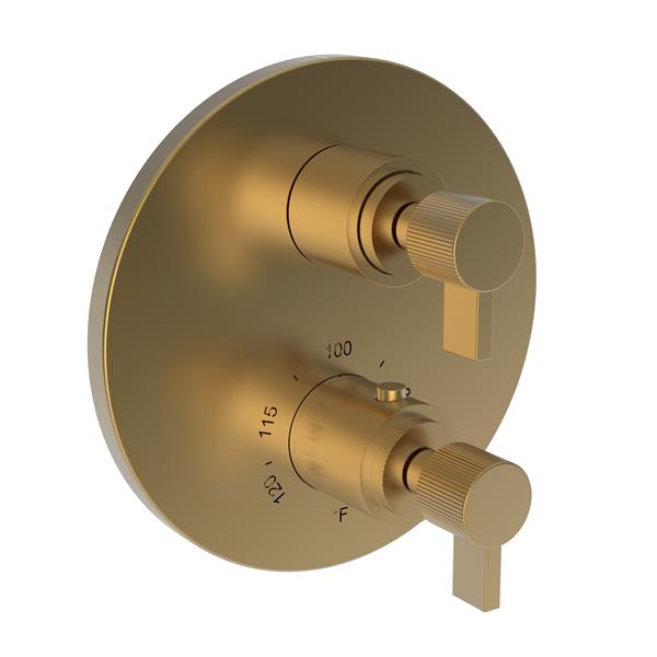 Newport Brass - 1/2 Inch Round Thermostatic Trim Plate With Handle
