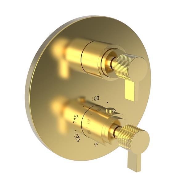 Newport Brass - 1/2 Inch Round Thermostatic Trim Plate With Handle