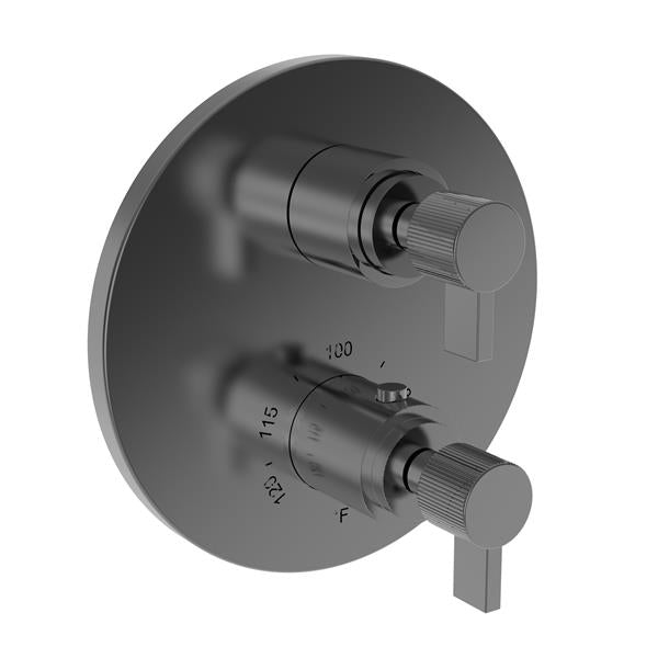 Newport Brass - Pardees 1/2 Inch Round Thermostatic Trim Plate with Handle