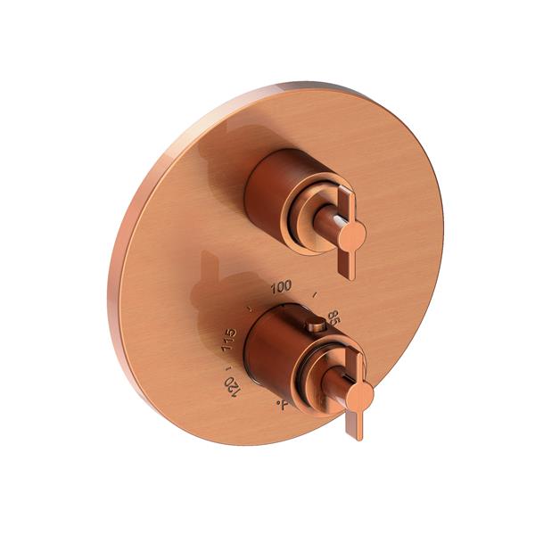 Newport Brass - 1/2 Inch Round Thermostatic Trim Plate With Handles