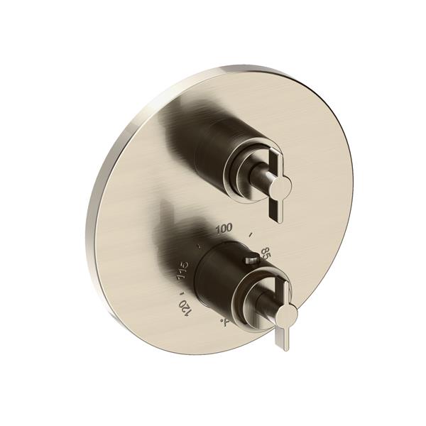 Newport Brass - Tolmin 1/2 Inch Round Thermostatic Trim Plate with Handle