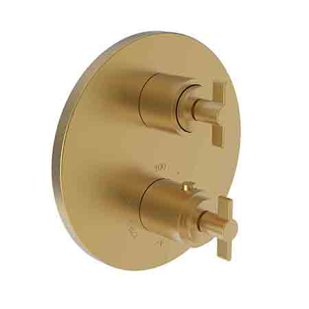 Newport Brass - 1/2 Inch Round Thermostatic Trim Plate With Handles