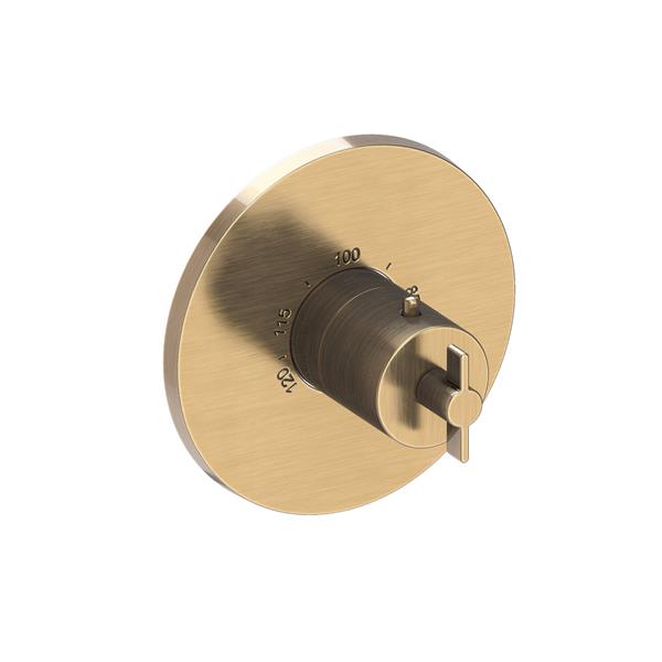 Newport Brass - 3/4 Inch Round Thermostatic Trim Plate With Handle