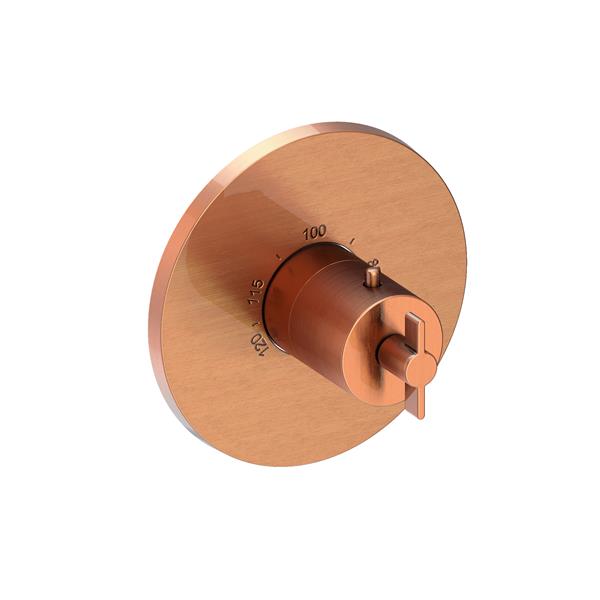 Newport Brass - 3/4 Inch Round Thermostatic Trim Plate With Handle