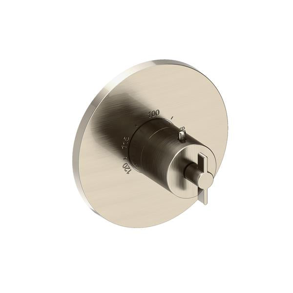 Newport Brass - Tolmin 3/4 Inch Round Thermostatic Trim Plate with Handle