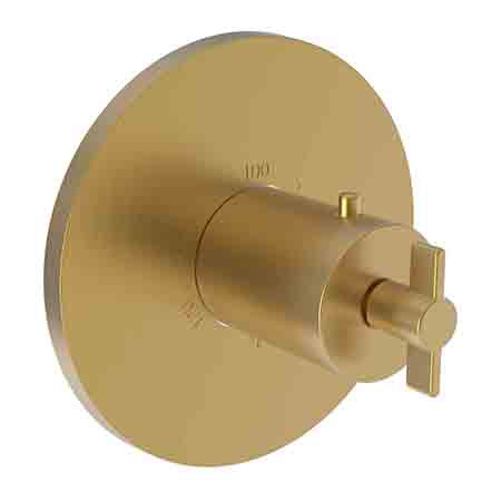 Newport Brass - 3/4 Inch Round Thermostatic Trim Plate With Handle