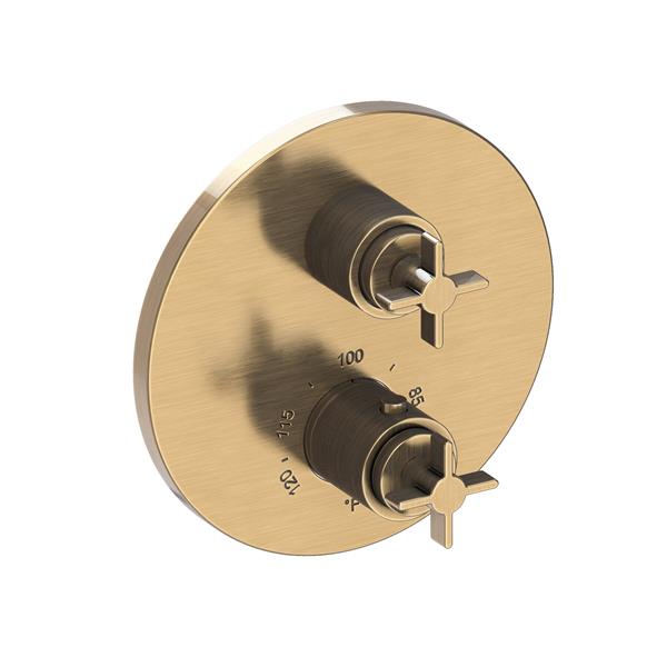 Newport Brass - 1/2 Inch Round Thermostatic Trim Plate With Handles