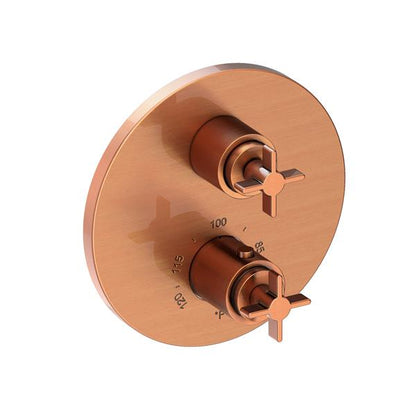 Newport Brass - Tolmin 1/2 Inch Round Thermostatic Trim Plate with Handle