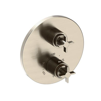 Newport Brass - 1/2 Inch Round Thermostatic Trim Plate With Handles