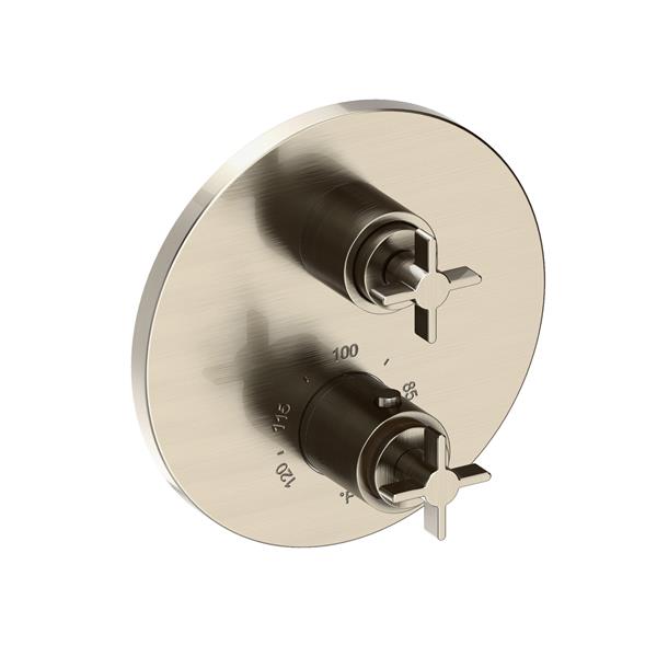 Newport Brass - Tolmin 1/2 Inch Round Thermostatic Trim Plate with Handle