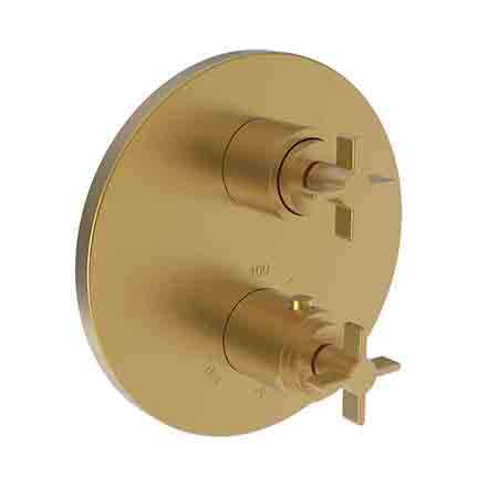 Newport Brass - 1/2 Inch Round Thermostatic Trim Plate With Handles