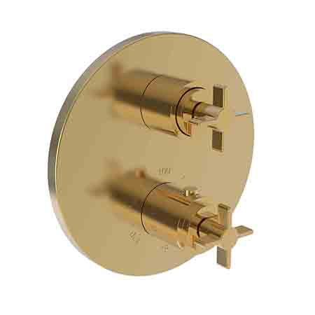 Newport Brass - 1/2 Inch Round Thermostatic Trim Plate With Handles