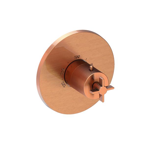Newport Brass - Tolmin 3/4 Inch Round Thermostatic Trim Plate with Handle
