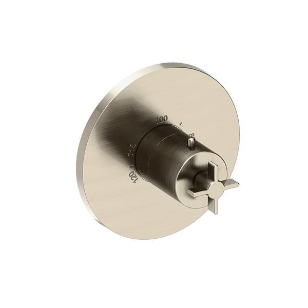 Newport Brass - Tolmin 3/4 Inch Round Thermostatic Trim Plate with Handle