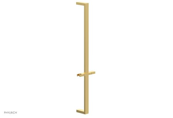 Phylrich - 27 Inch Flat Adjustable Slide Bar with Hand Shower Hook