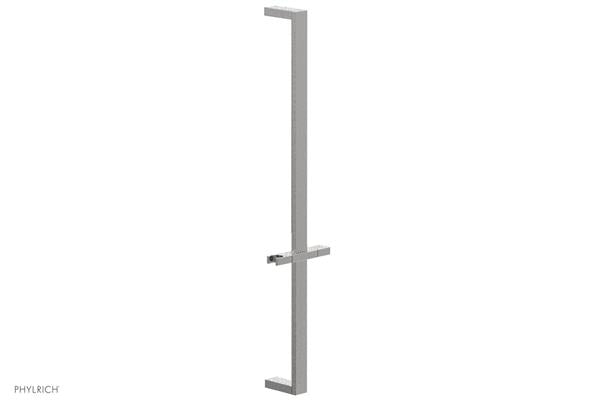 Phylrich - 27 Inch Flat Adjustable Slide Bar with Hand Shower Hook