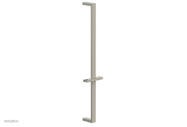 Phylrich - 27 Inch Flat Adjustable Slide Bar with Hand Shower Hook